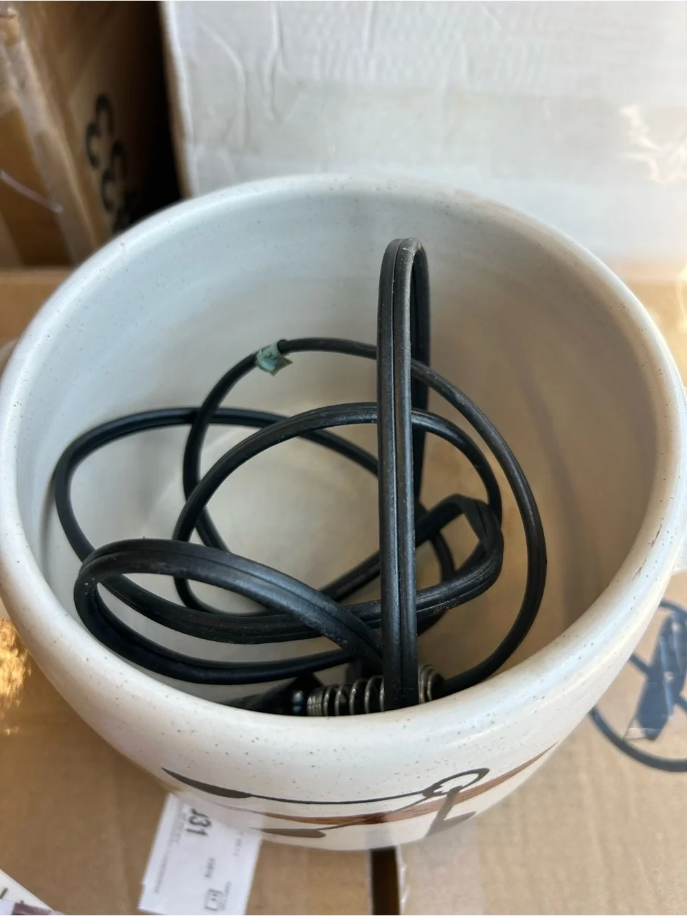Vintage 1950s MCM Atomic Ceramic Bean Pot Electric Warmer – Retro Kitchen